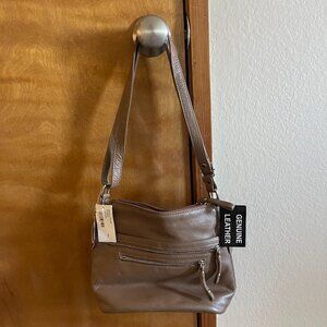 NWT Never Used Brown Great American Leatherworks Shoulder and Crossbody Purse
